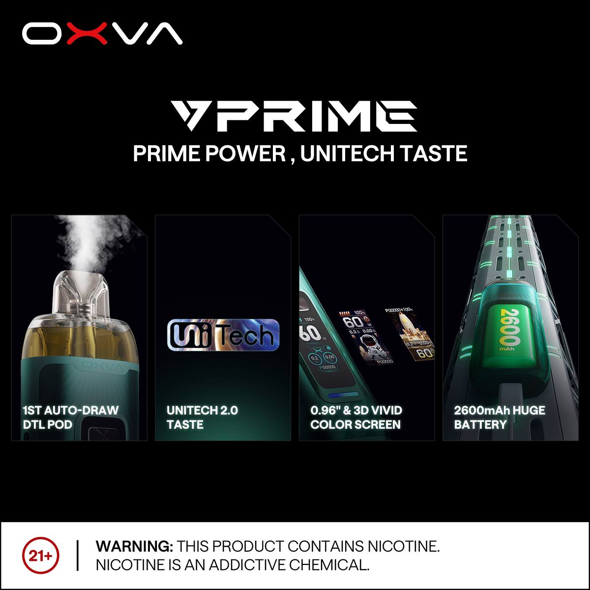 原廠正品 OXVA VPRIME 至尊 大小煙主機 現貨 2025年最新款 大小煙