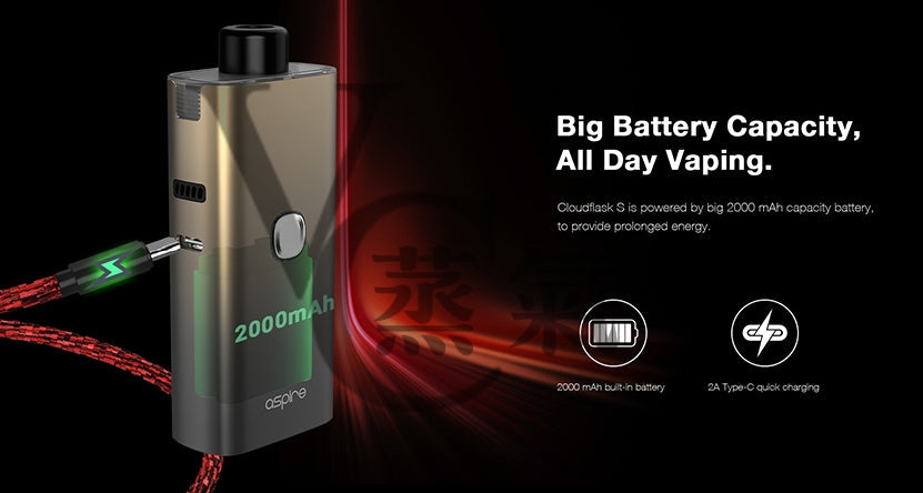 原廠正品 Aspire Cloudflask S 酒壺 造型 主機 大煙 出清
