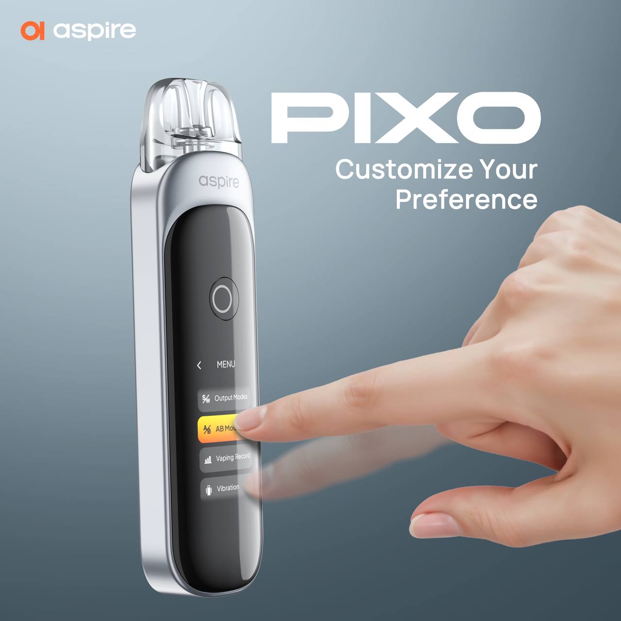 原廠正品 Aspire Pixo pod kit 小煙主機 電子煙 新產品 觸控式