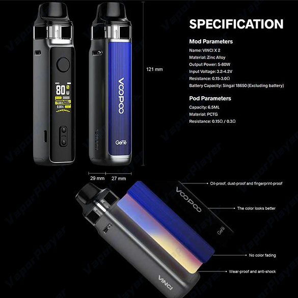 原廠正品 VOOPOO Vinci II 50W Vinci 2 空倉 成品芯 霧化芯 芯子 PNP