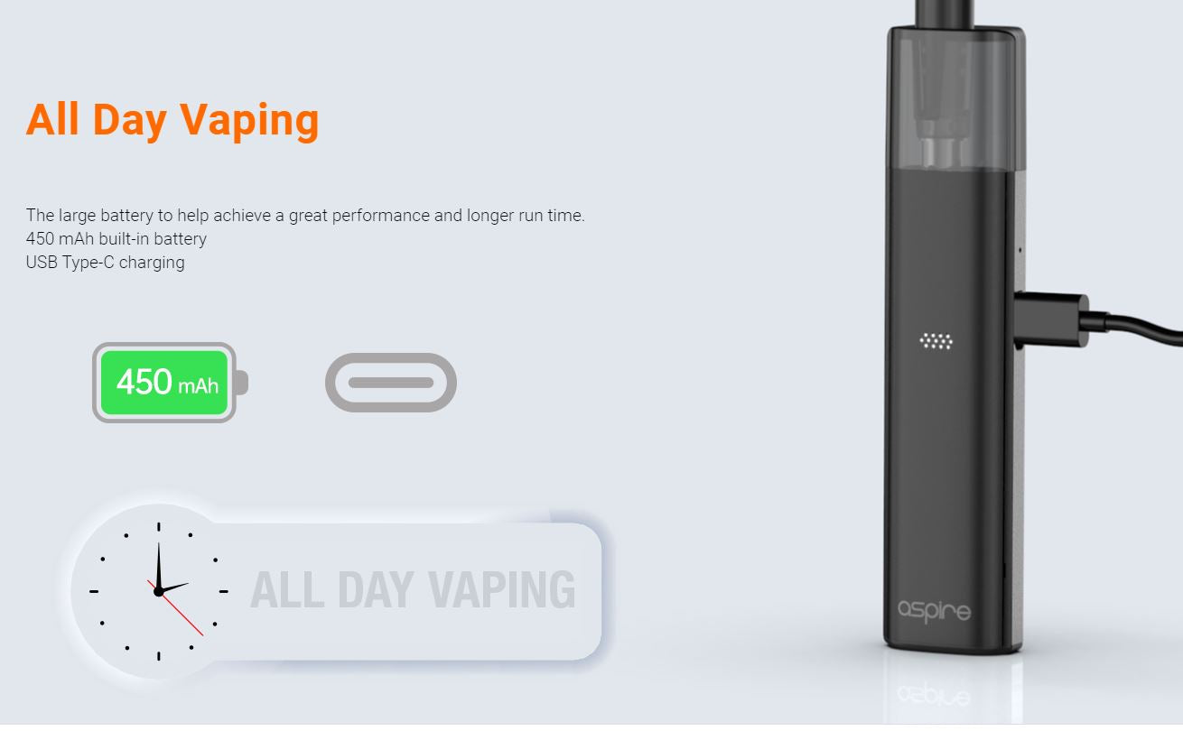 原廠正品 Aspire Vilter Pod Kit 450mAh 666一代