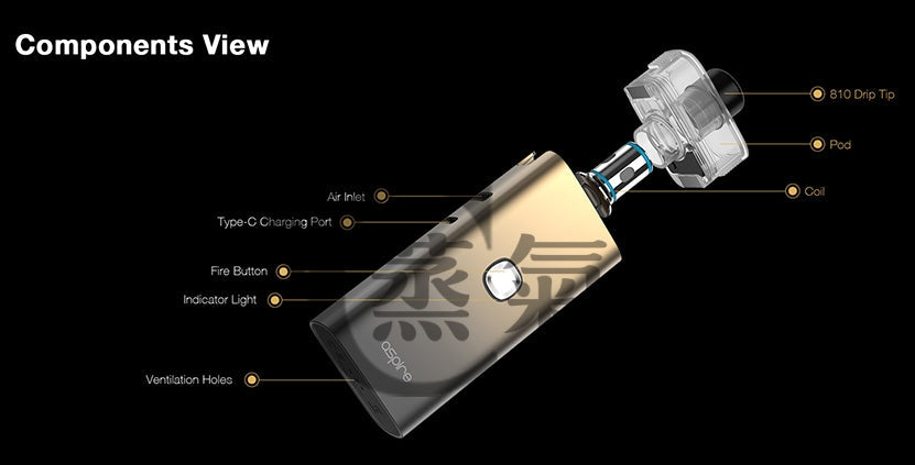 原廠正品 Aspire Cloudflask S 酒壺 造型 主機 大煙 出清