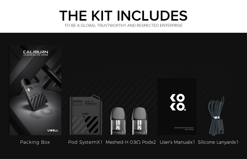 原廠正品 Uwell Caliburn AK2 (KOKO 3代) 主機套裝