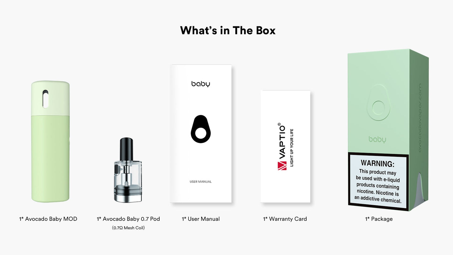 原裝正品 Vaptio Avocado Baby 酪梨寶寶 現貨