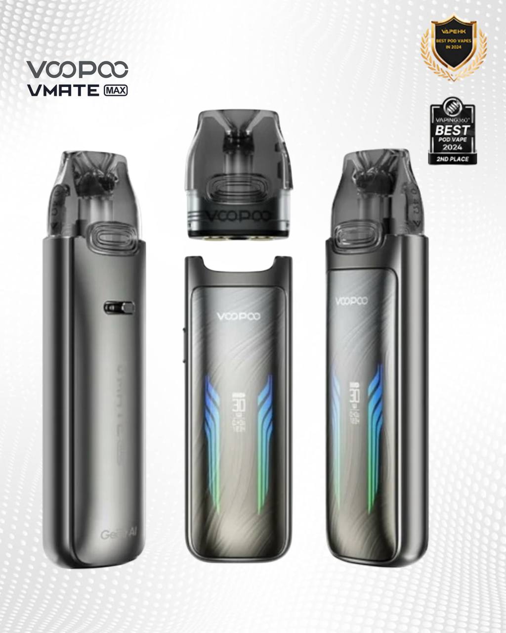 原廠正品 Voopoo Vmate MAX 30W 可調瓦小煙 1200mAh 電子煙 小煙