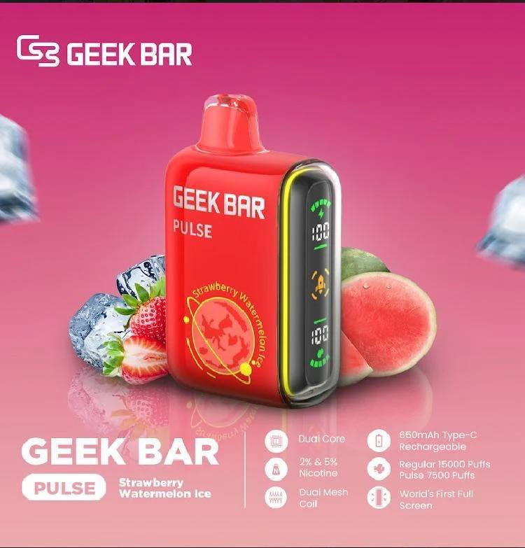 原廠正品 美國大牌 Geek Bar Pulse Vape 15000 口 現貨 一次性 拋棄式 小煙