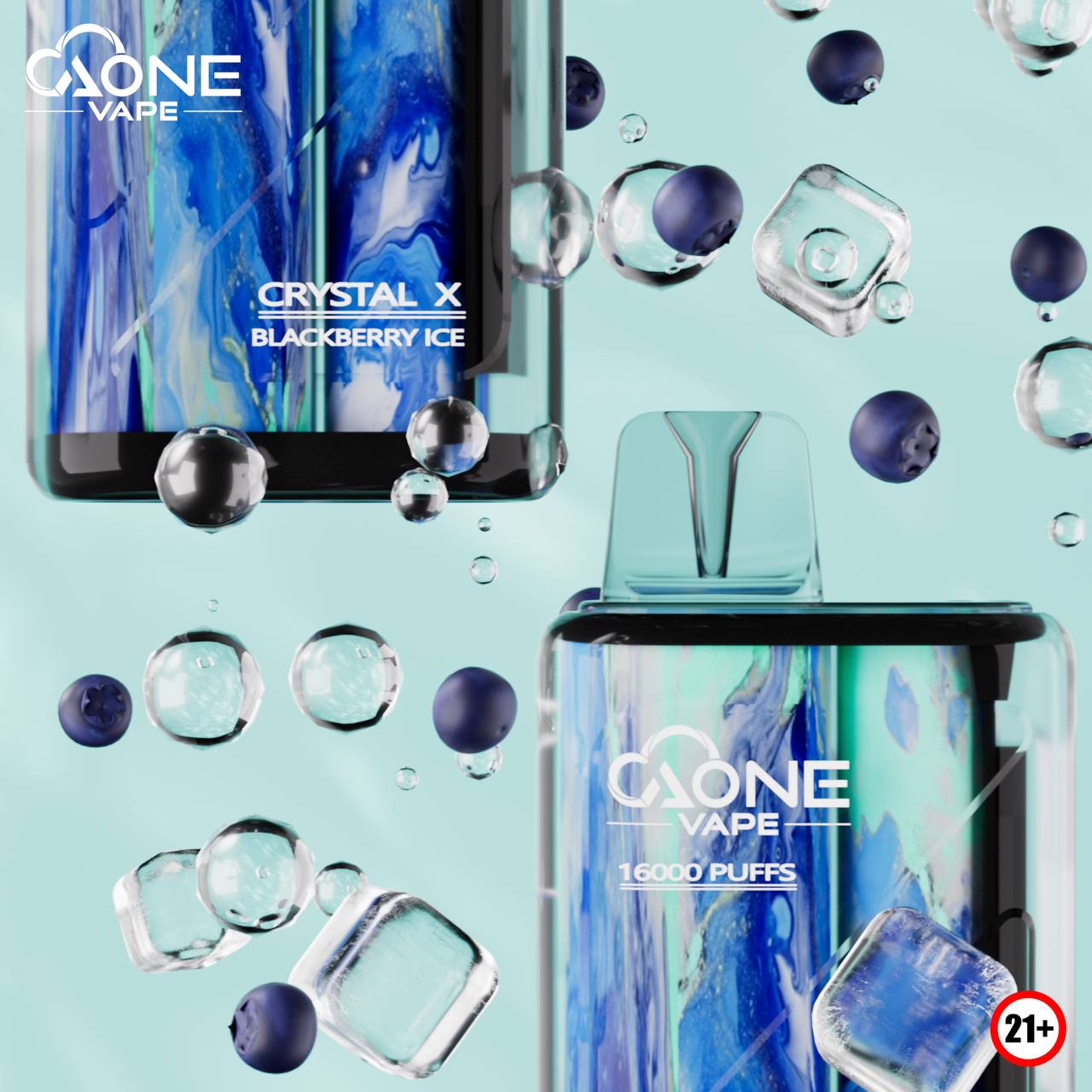 AONE VAPE Crystal 水晶 16000口 一次性電子煙 🔥熱銷!