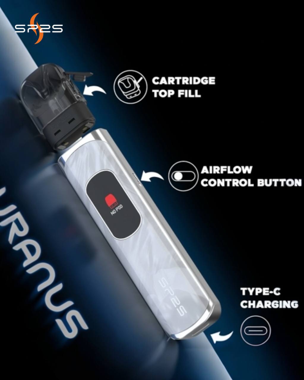 原廠正品 SP2S 思博瑞 天王星 URANUS 注油主機 電子煙 主機套裝 加油式 小煙 電子菸 通用 小蠻牛