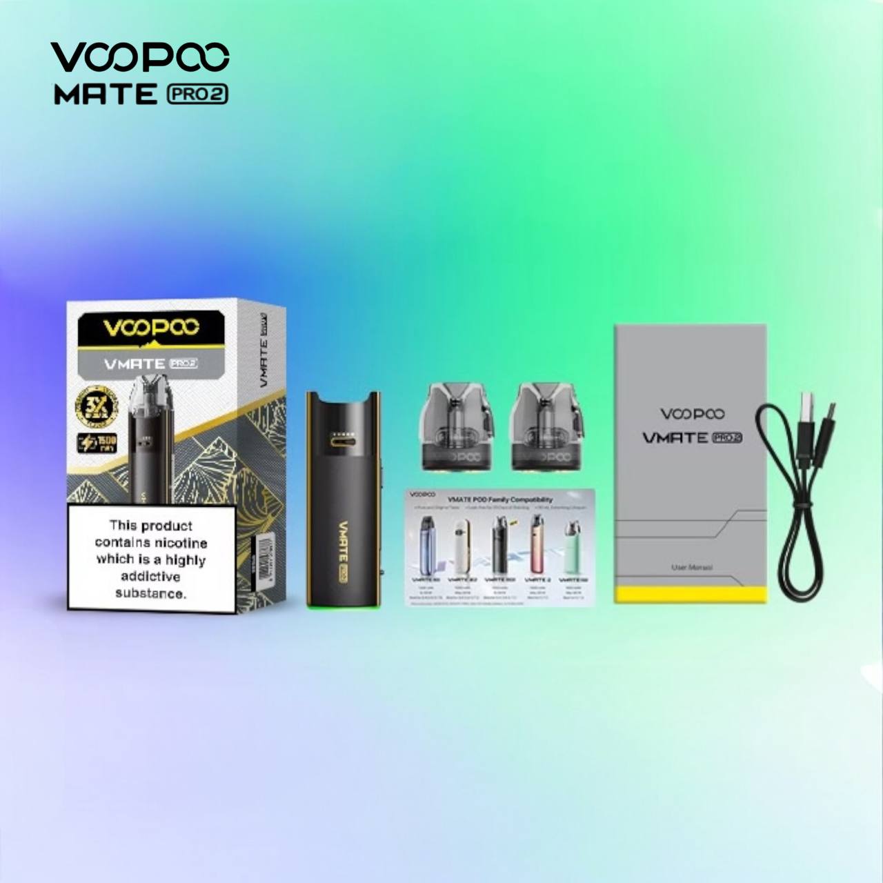 9月新品上市 原廠正品 VOOPOO Vmate Pro 2 Pod Kit 1500mAh 30W 電子煙 大小煙 老闆推薦