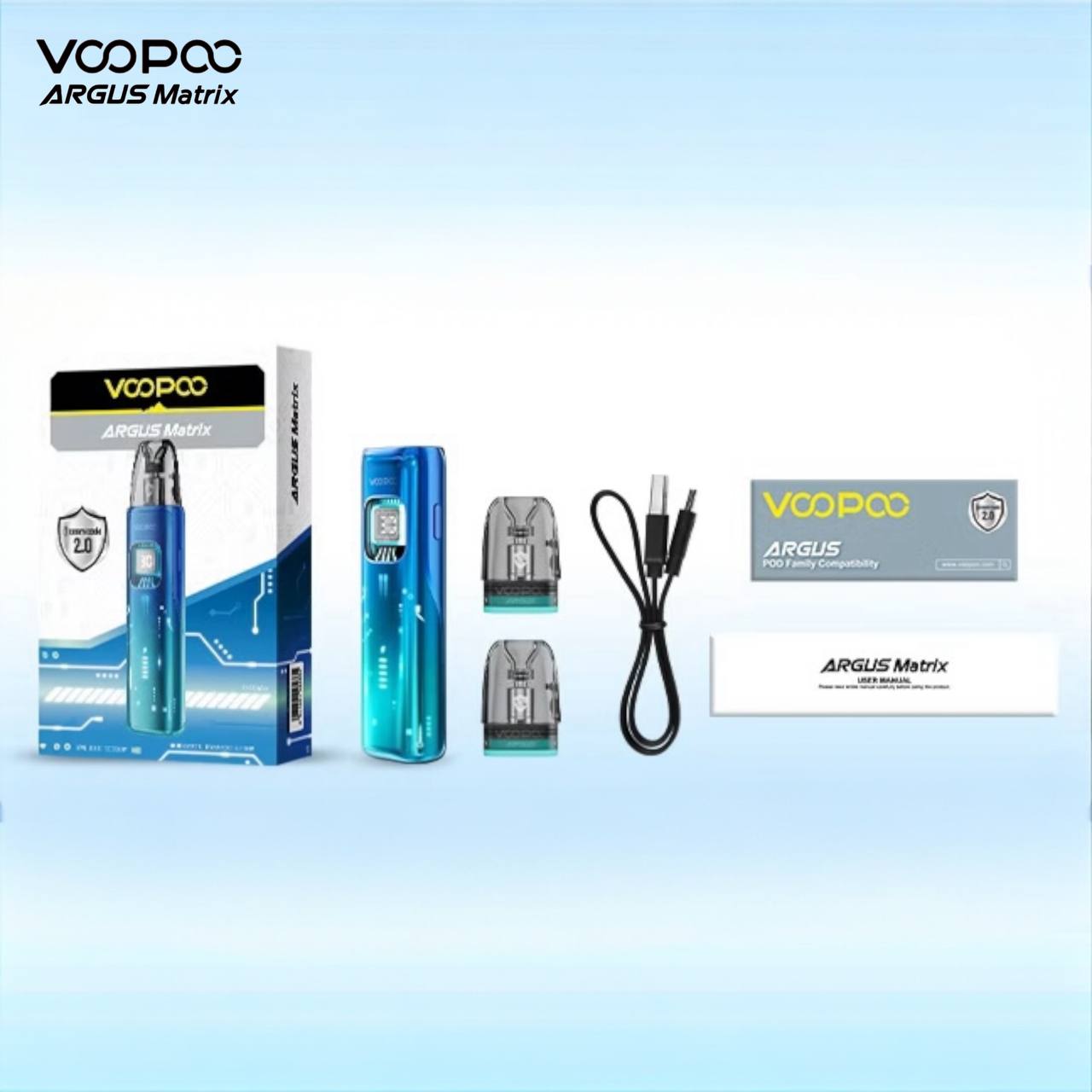 原廠正品 VOOPOO ARGUS Matrix 曲面屏 未來主義設計 電子煙 小菸 阿格斯