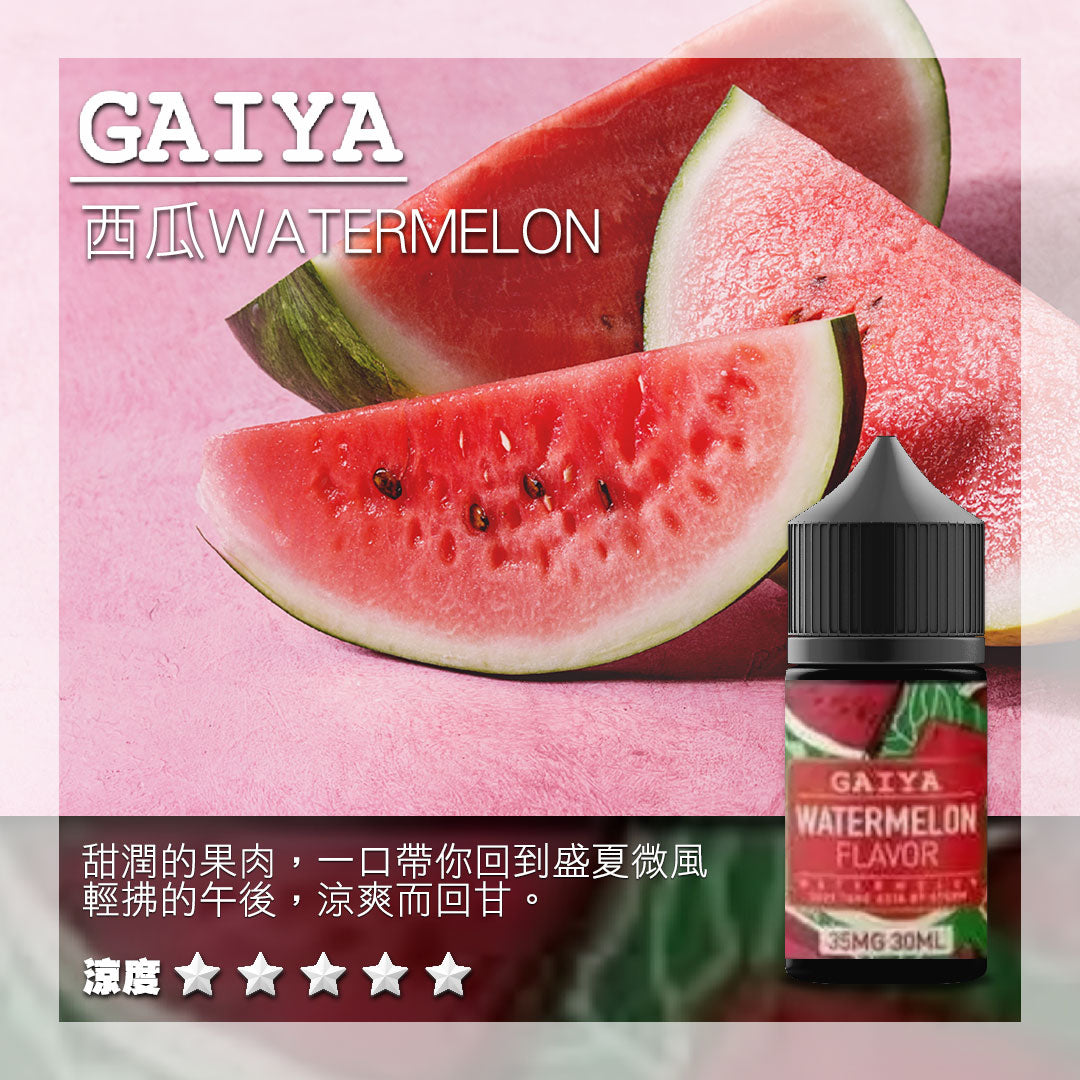 原裝正品 GAIYA 蓋亞 30ML 35MG 煙油 小煙油 老闆推薦 36種口味現貨