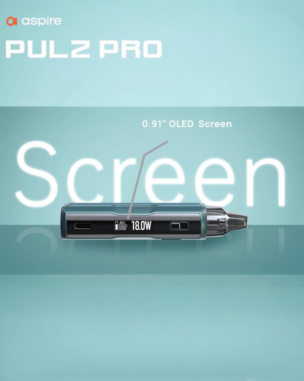原廠正品 Aspire Pulz Pro  電子煙  小煙 注油式 大容量1400mAh Minican 5代